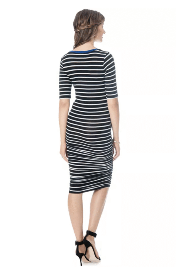 VESTIDO BASICO - STRIPES NEGRO - Imagen 2