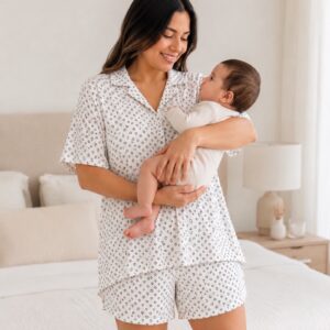 PIJAMA DE EMBARAZO Y LACTANCIA - MINI HEART