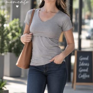 TOP DE LACTANCIA OPEN UP - GRIS CLARO