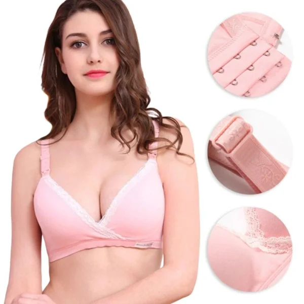 BRASIER DE LACTANCIA COTTON - ROSE - Imagen 3